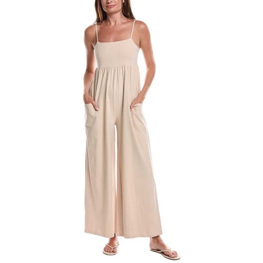 Knit Riot Womens  Wide Leg Jumpsuit, Brown